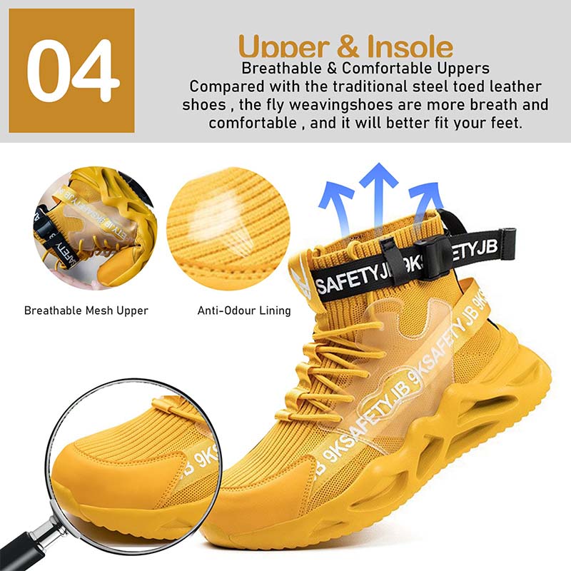 Load image into Gallery viewer, TitanTread  - SteelWarrior Steel Toe Work Shoes For Gym Workout, Outdoor Running &amp; Walking; Cycling, Hiking &amp; Working - Fancysouls
